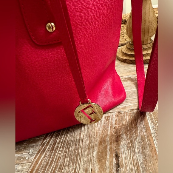 Furla Hot Pink Tote with crossbody - Picture 3 of 11